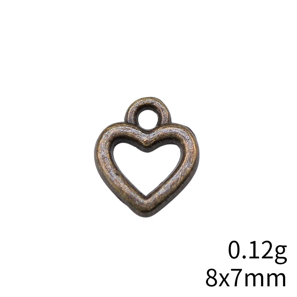 Back To School Charm Bracelet Hollow Peach Heart Charms Pendant Ornaments For Home Male Pendant