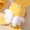 Dog Sweatshirt Bee Design Flannel Clothes Winter Small Dog Sweater Hoodie For Small Medium Large Breed Doggy Pet Puppy Home