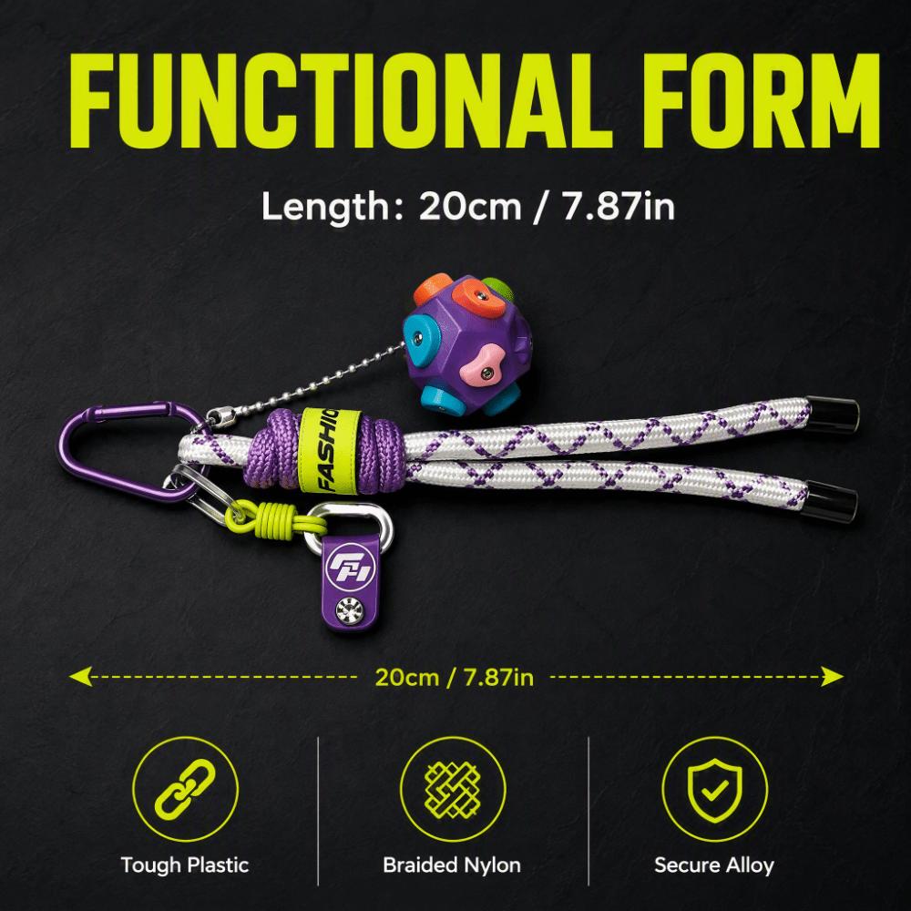 Colorful Climbing Ball Keychain Funny Climbing Equipment Keyring Climbing Series Bag Pendant Gift