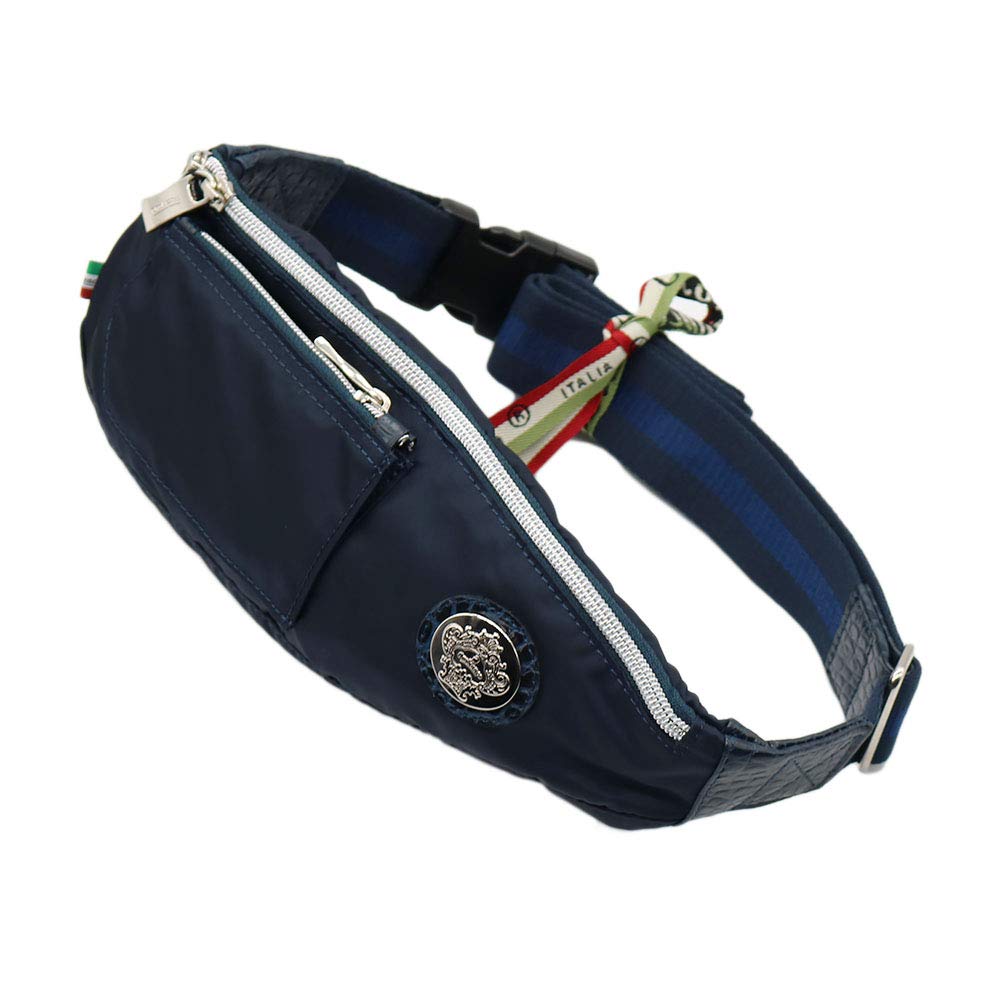 

Orobianco Men s Genuine Leather Limonta Nylon Shoulder Bag, Made in Italy, Mini, Crossbody Nylon and Leather, GOCCIA-C (Blue SCURONavy)