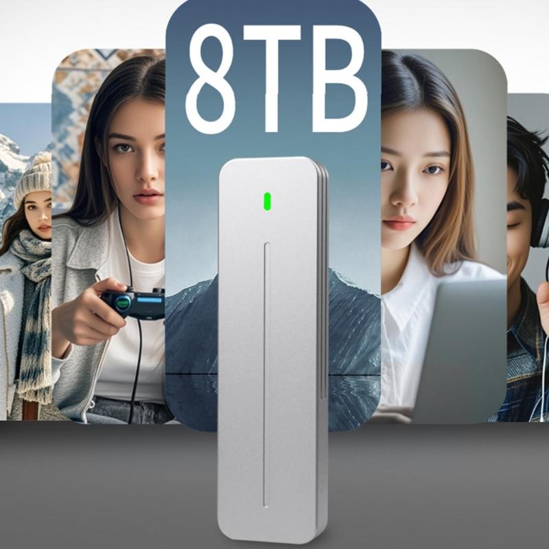Portable M.2 External Enclosure Box 10Gbps Transfer Speed Aluminum Housing Wide Compatibility Case