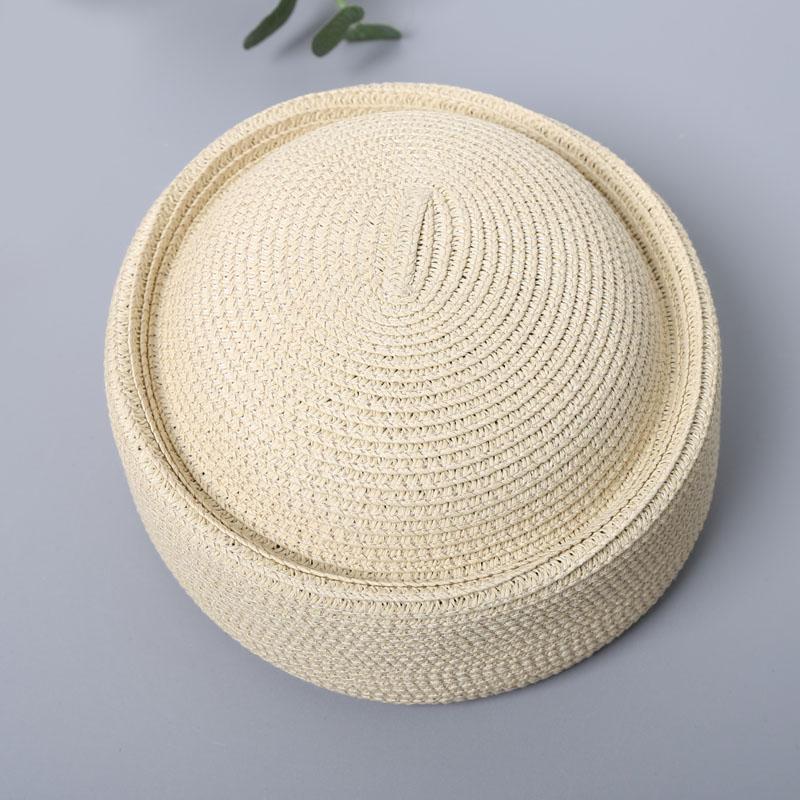 2026 New Summer Straw Beret Sun Hats Retro Artistic Painter Breathable Straw Hat Fashion Women Circle Concave