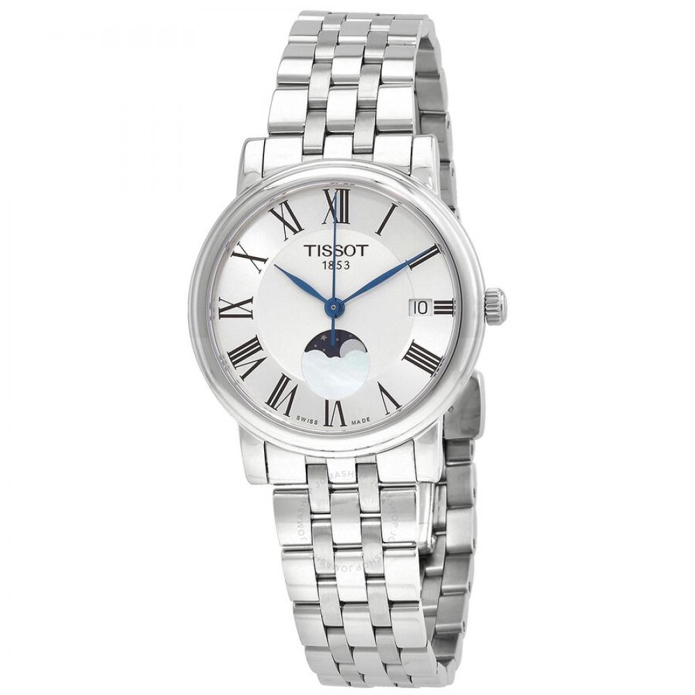 TissoT T Classic quarTz Carson Premium Lady Moonphase waTch T1222231103300