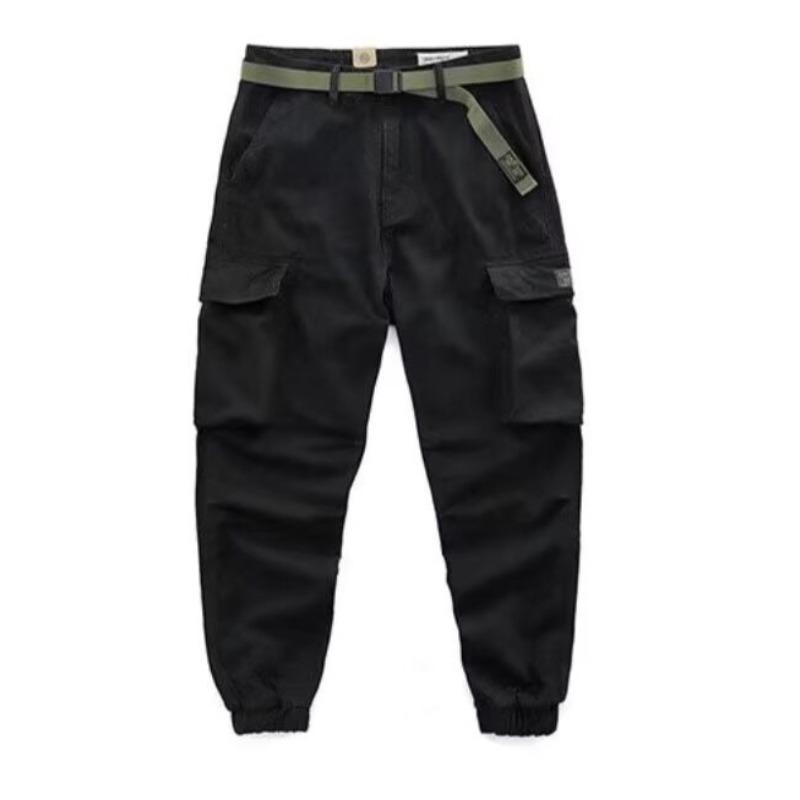 

Overalls Men s Spring and Summer Loose Tie Harlan Pants Trendy Versatile Casual Work Pants 2Xl чёрный
