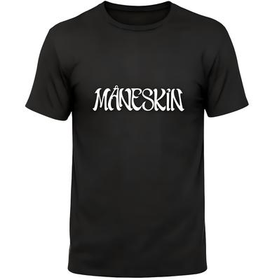 Maneskin Rock Band Logo Black T-Shirt