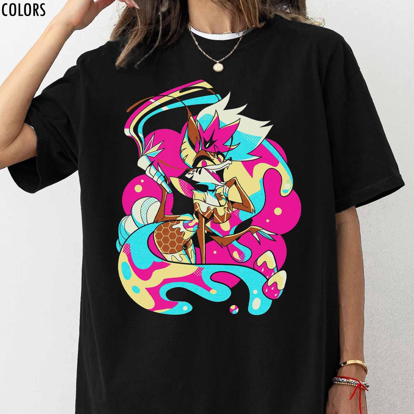 Beelzebub Bee - Pride Parade Shirt, Hellaverse T-Shirt, Hazbin Hotel, Helluva Boss, Gift for Fans, Comfort Colors Unisex Tee M
