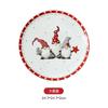 Nordischer Weihnachtsmann Keramik Geschirr und Tafelgeschirr Relief Reis Salatschüssel Westlicher Stil Flacher Teller Tasse Teekanne