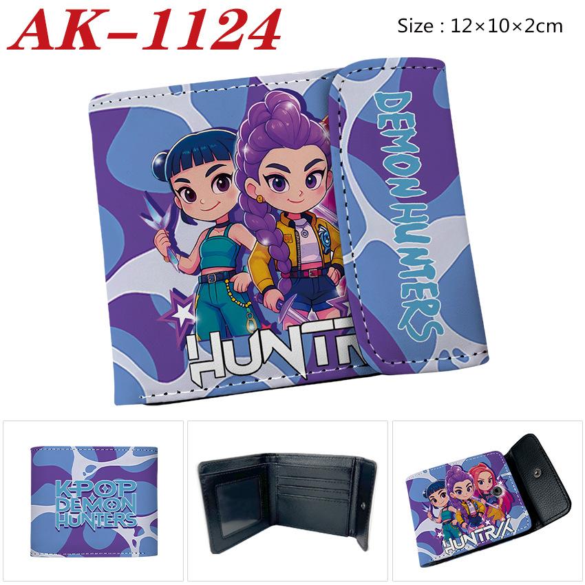 Anime Cartoon Rumi Zoey Demon Hunters PU Leather Wallet Card Bag Birthday Gift