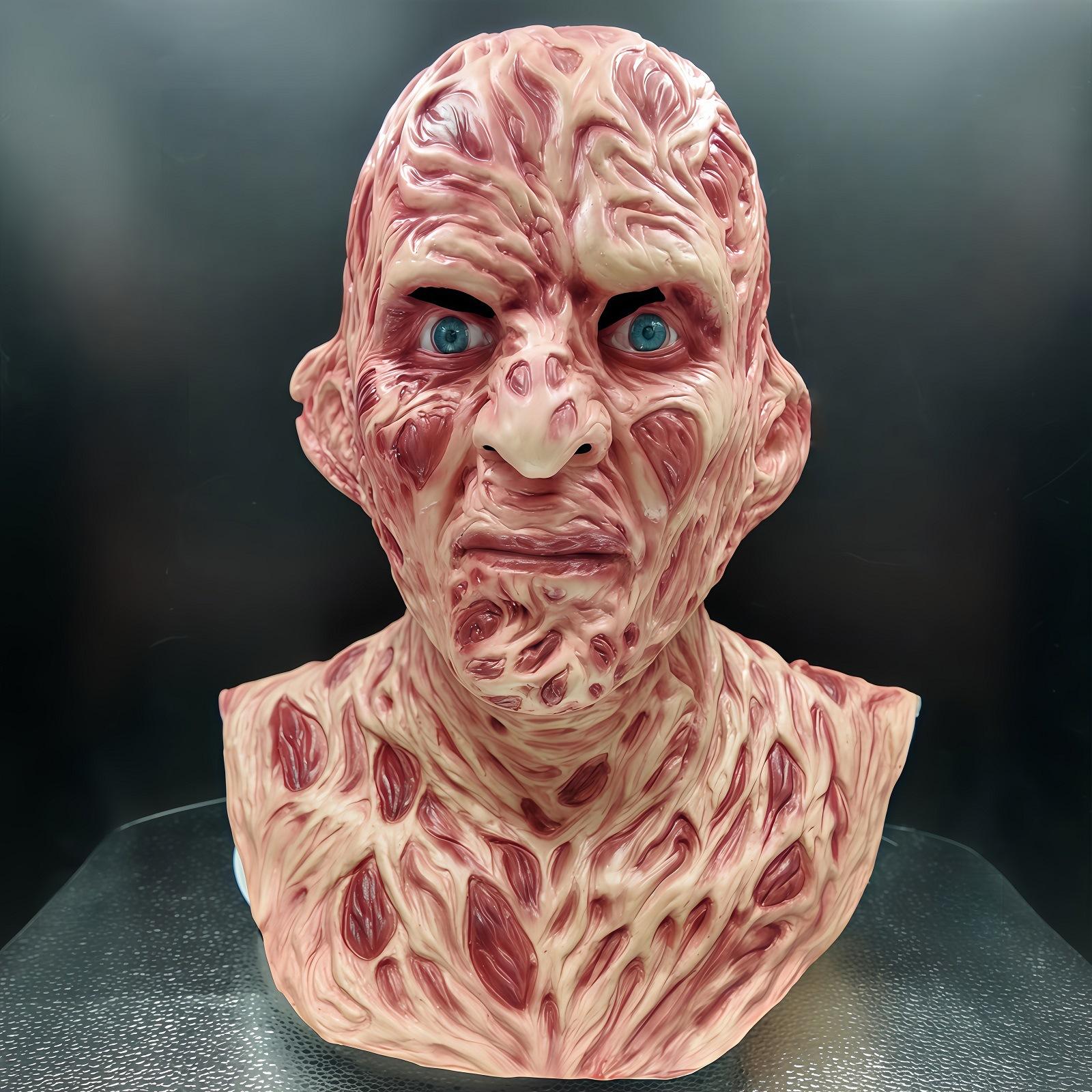 

New Halloween Freddy Mask, Horror Movie Biochemical Zombie Ghost Headgear, Jason Zombie Headgear New Freddy
