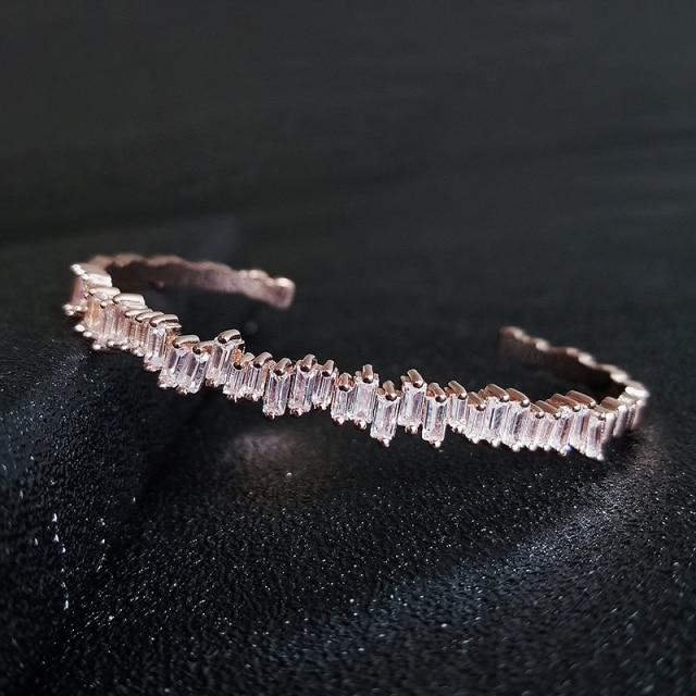 New Fashion Luxury 925 Sterling Silver Tennis Women's Bracelets Bangle for Women Christmas Gift Jewelry