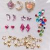 Yousheng 1 Box Nail Decoration Multiple Shapes Waterproof Resin Colorful Sparkling Star Moon DIY Nail Art Tips Decor Beauty Supplies