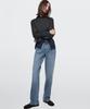 Masimodutti Mid-Waisted Straight Fit Jeans