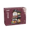 Cada Japanese Sushi HouseBricks Shop LED Japanese Steamed Bun House Building Blocks Summer Cafe Cada Toy Street View Series Set