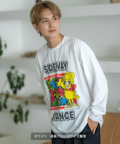 IMPROMES Casual SIDEWAYSTANCE Candy Package Long Sleeve T-Shirt, Men's, Oatmeal