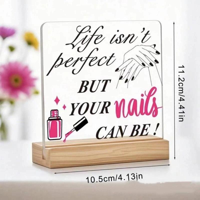 Nail Shapes Display Board Advice Board With Base Nail Guide False Nail Showing Holder Nail Salon Display Counter Nail Art Tool