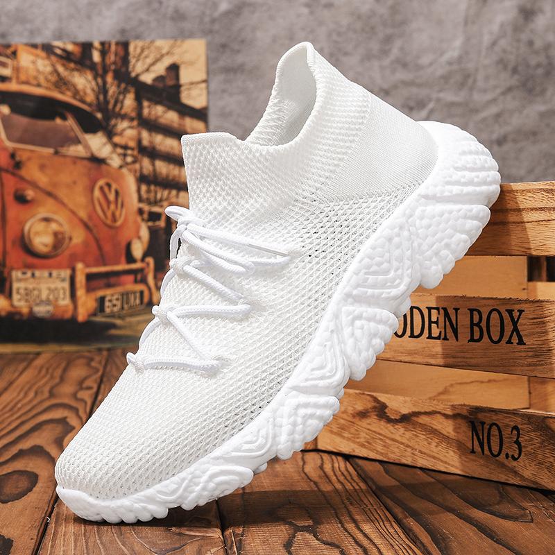Men's Shoes Breathable Mesh Deodorant Casual Shoes Men's Joker Thin Hollow Mesh Sports Shoes Men's Tide Shoes.