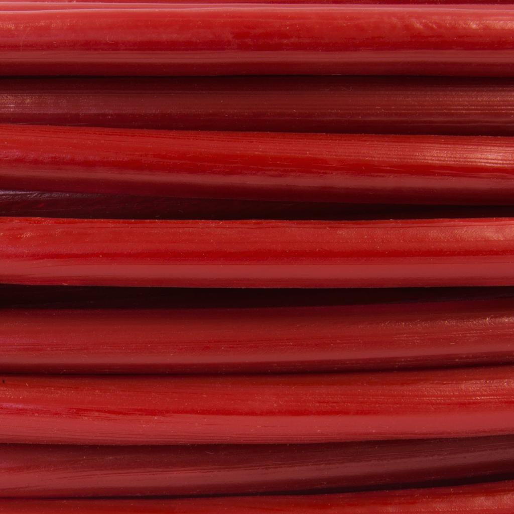 100m DRAHTSEIL in PVC 3/6mm ROT verzinkt Stahlseil Seil Draht Stahl