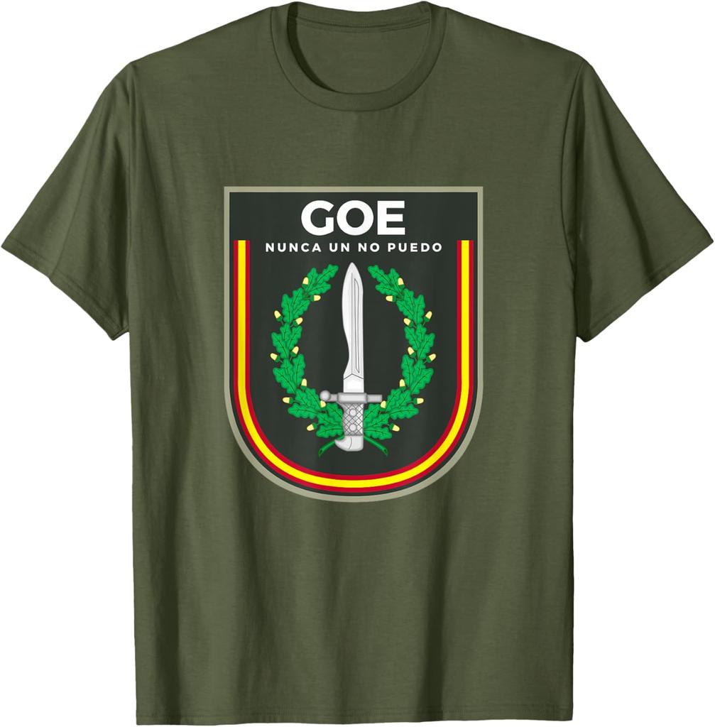 Emblema GOE Fuerzas Especiales Ejército Español TShirt Short Sleeve Casual 100 Cotton Shirt