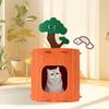 Stump Cat Nest Comfortable Nest Lower Resistance Scratch Out Crumbs Semi-closed Security Pet Waterloo Sleeping Nest Folding