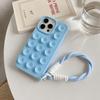 Cute Creative Lanyard Suction Cup Case For iPhone 16 15 Plus 14 13 12 11 Pro Max INS Extra Gadget Holder Funny Silicone Cover