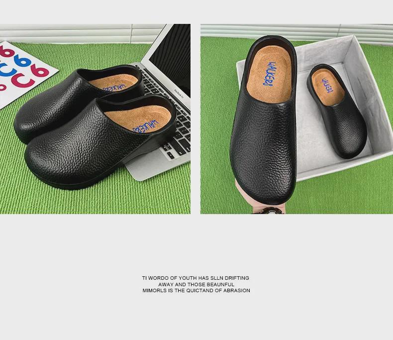 Chaussons de chef imperméables grande taille, chaussures d'infirmière tendance, pantoufles d'été pour couples