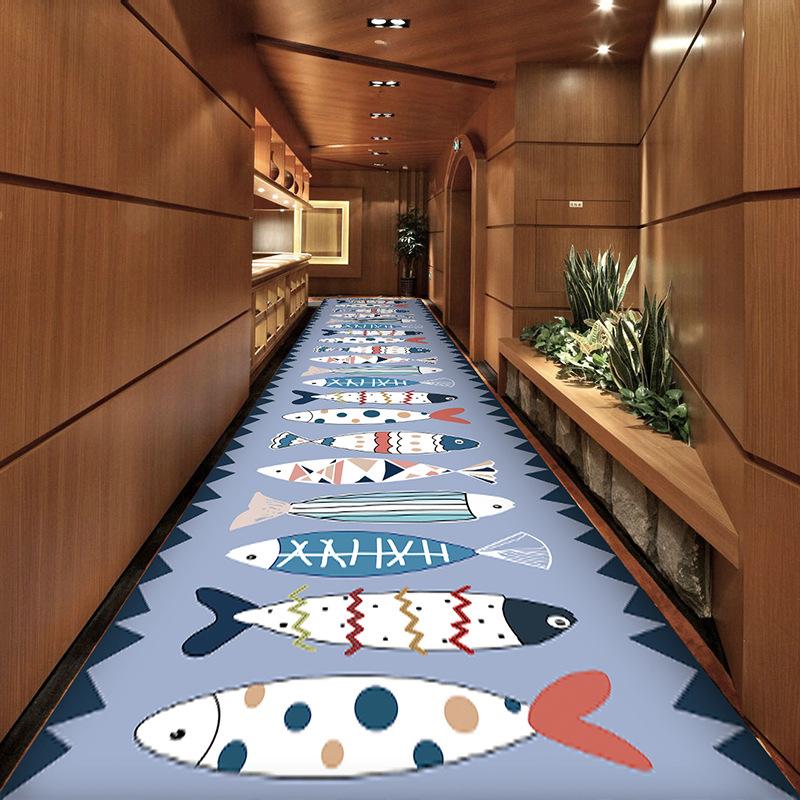 WTEMPO Long Corridor Carpet Stairway Hotel Kitchen Carpe Door Mat Foot Mat Door Mat Entrance Mat