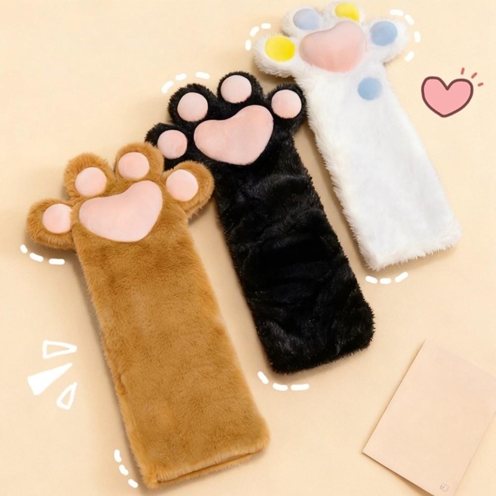 Thicken Plush Cat Paw Gloves Cartoon Cat Claw Mittens Kawaii Cosplay Costume Gloves Club