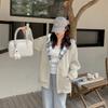 Women's Hooded Zip Up Hoodie Jacket Loose Fit Plus Size Plaid Lined Contrast Casual Long Sleeve Outerwear For Autumn