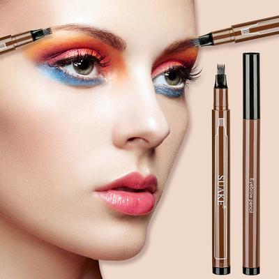 4-Kopf Flüssig-Augenbrauenstift Wasserdichter Augenbrauen-Tattoo-Stift Feine Skizze Augenbrauen-Verstärker Augen-Make-up