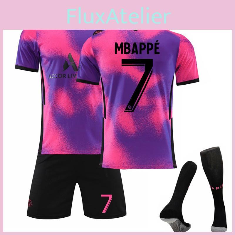 Stylish 2021 Paris Third Away Purple 7 Mbappe Football Kit 4 Ramos Jersey 30 Messi Suit Multiple Sizes