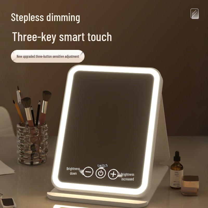 Portable Folding LED Makeup Mirror