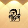1pc Metal Mushroom Wall Decor, Detachable Iron Art, Rustic Farmhouse Sign for Home Office Kitchen Patio, Reusable Elegant Ornament