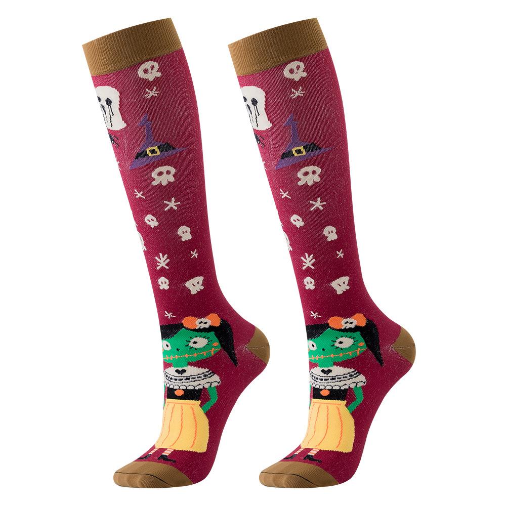 Meias de compressão de Halloween