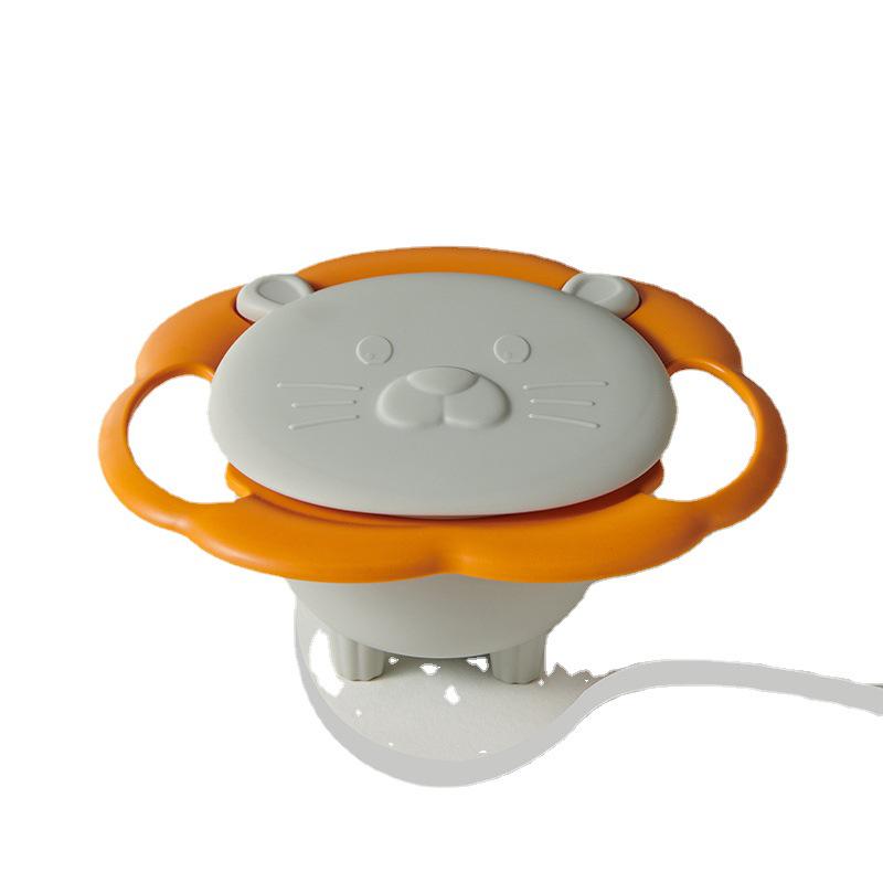 360° Baby Gyro Bowl: Non-Spill, Anti-Scald, Anti-Fall for Easy Feeding