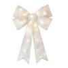 Bow Pre-assembled Christmas Bow Decoration, Indoor/Outdoor LED Holiday Decoration, Outdoor Battery Box