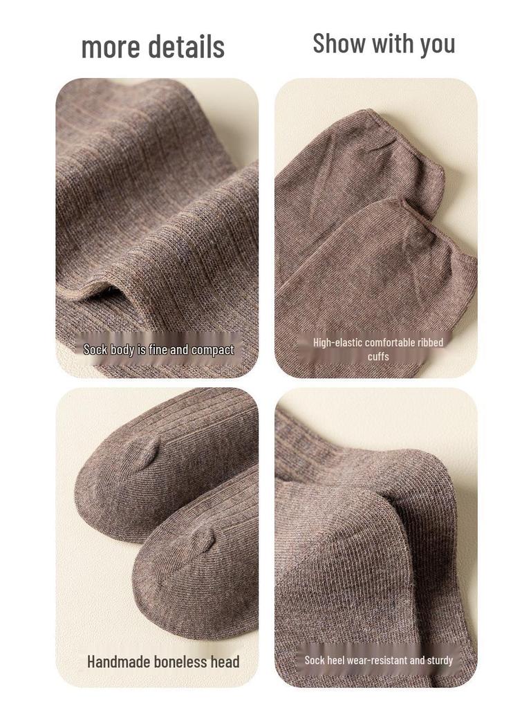 Women's Over-the-Knee Slouchy Boots Socks - Autumn/Spring, Loose Fit, Plus Size, Vertical Stripes