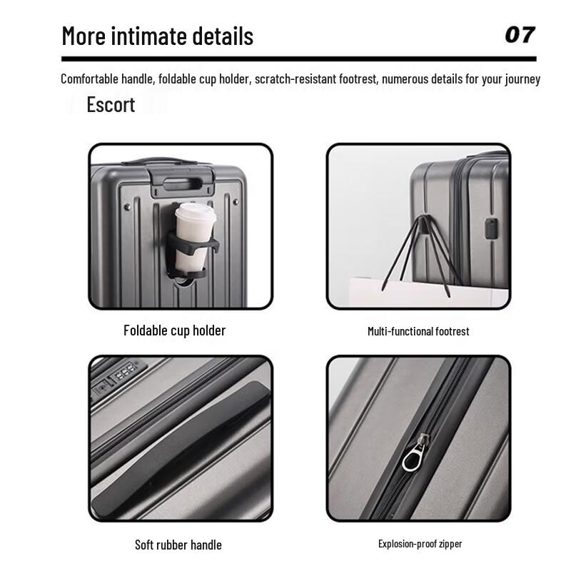 OCEANIA ROO DS-M8068 Front-Opening Spinner Luggage