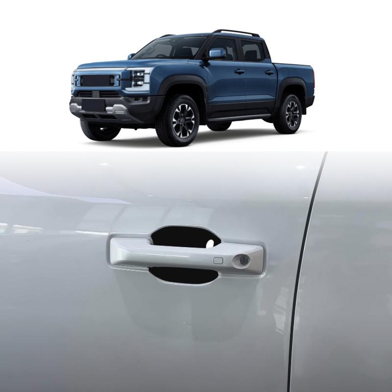 For BYD Shark 6 2024 2025 ABS carbonfiber door handle door bowl catch ert exterior decorate sticker Exterior Accessories