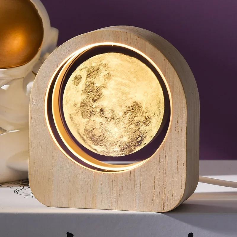 3D křišťálové sklo Řemeslná dekorace Laserem gravírovaný sluneční systém astronomie Dárek k Valentýnu Dárek k narozeninám Stolní dekorace