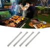 4 Pcs High Strength Burner Tube Silver Burner Pipe Durable BBQ Grill Burner  Grill Replacement Parts