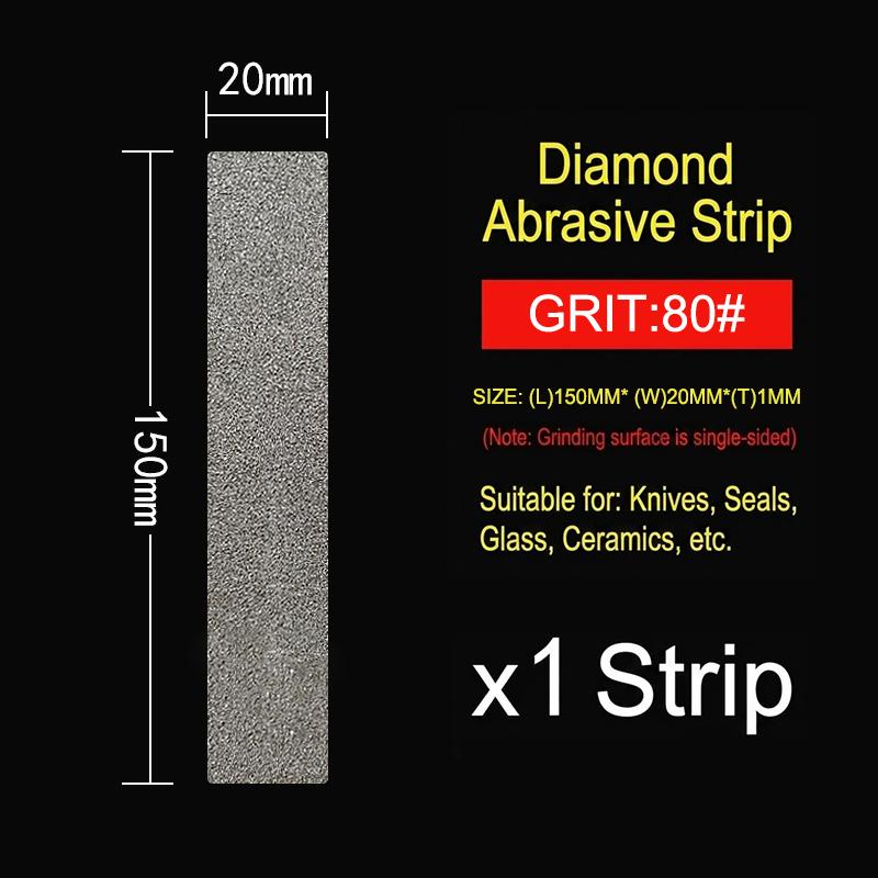 1Pcs 80-3000Grit Diamond Grinding Strip Electroplated 150X20Mm Polishing Disc Abrasive Emery Sharpening Plate