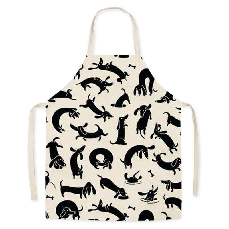 Dog flower pattern For home and kitchen Apron for children House cleaning kids apron alpaca barista goods for home kitchen apron