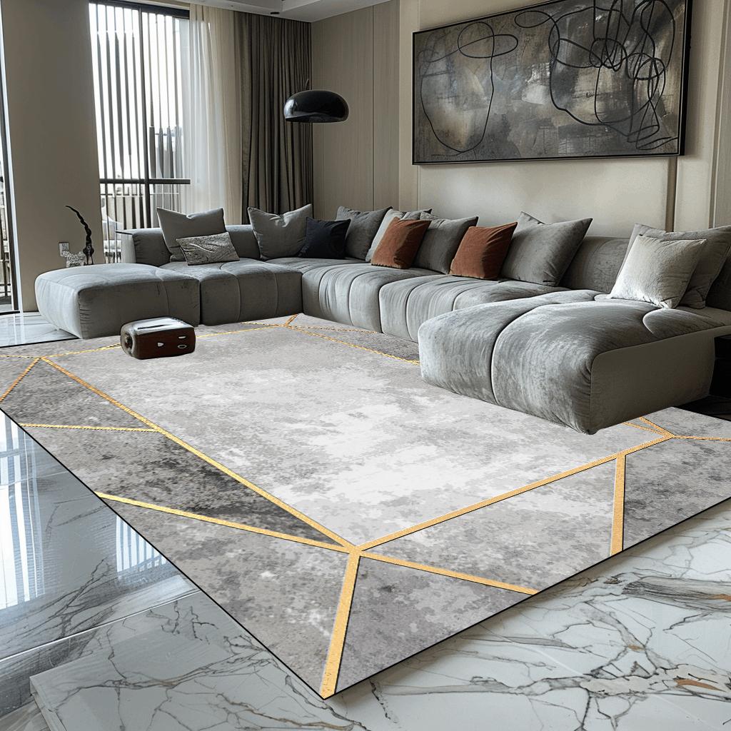 

Ковры в европейском стиле серого цвета для украшения гостиной, коврик для зоны дивана и журнальных столиков, роскошные домашние ковры для спальни, нескользящий тапис 60x90cm door mat