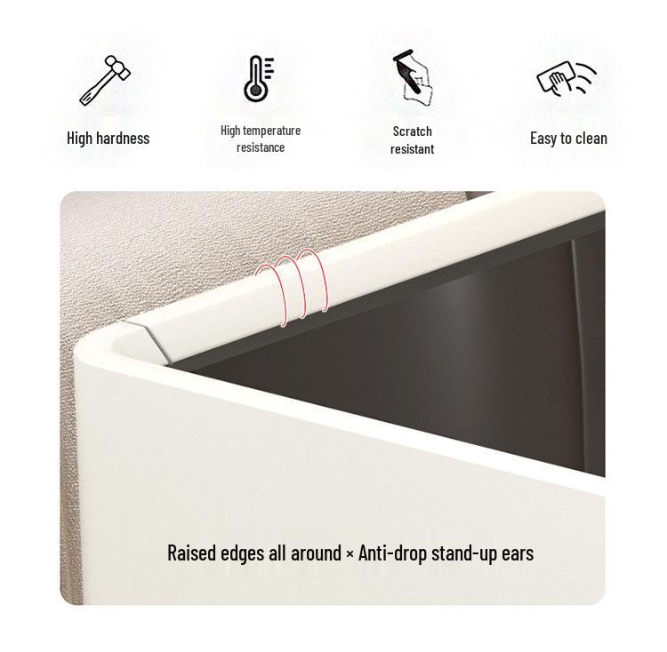 Comodino Smart di Lusso: Design Italiano Moderno Minimalista, Armadietto Multifunzionale per Camera da Letto