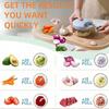 Manual Garlic Chopper Food Grinder Hand-Pulled Rotating Cutting Suitable for Vegetables Meat Fruit Onion Chopping Kitchen Tool