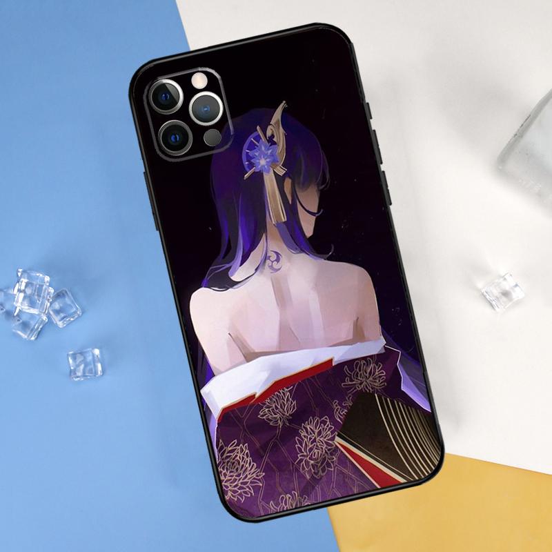 Baal Genshin Impact Game Phone Case For iPhone 16 Pro 15 Pro 11 13 14 Pro Max 12 Mini XR 16 15 Plus 16e Cover Shell