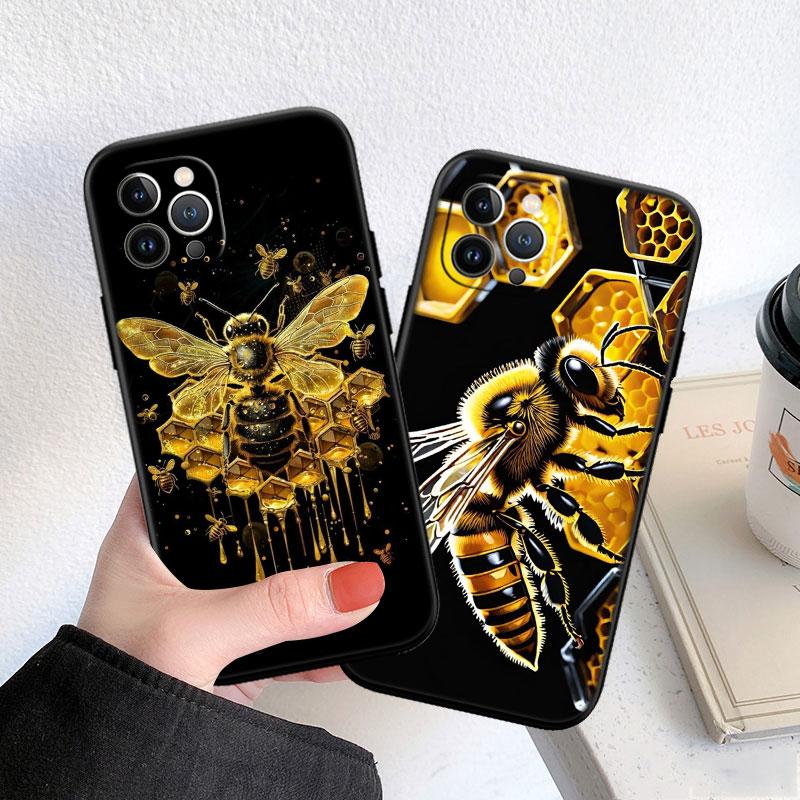 PP6 Art Bees Cartoon Soft Shell Phone Case for Samsung Galaxy Note 10 20 S23 S24 S25 Ultra FE Plus Edge Lite A02S A35 A07 A17