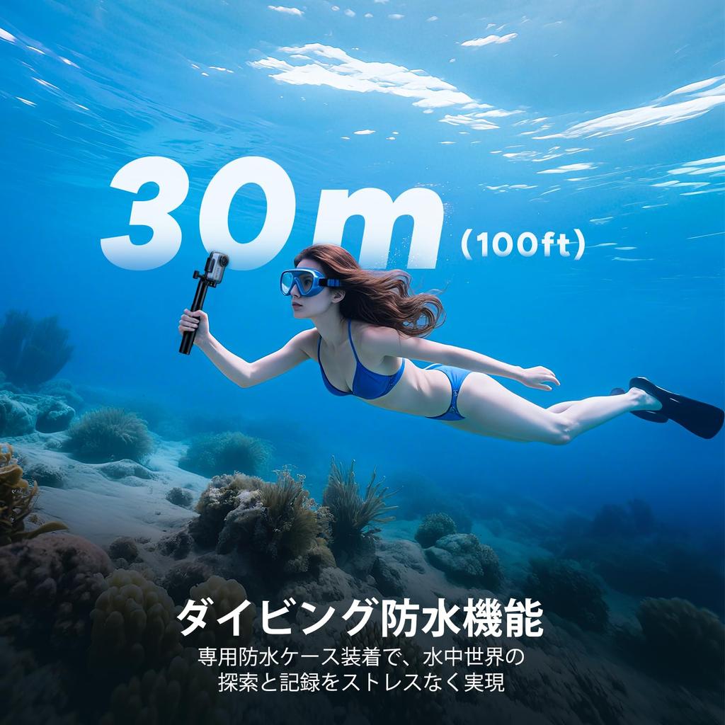 SJCAM C110PLUS Compact Action Wearable 4K Image Portrait 8x 30M Magnetic 64GB for and Video Shooting Camera, 30fps, Wi-Fi, 170° FOV, Stabilization,