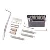 Electric Guitar Bridge Tremolo System Set with Whammy Bar for 6 String  Guitar Tailpiece Replacement Chrome