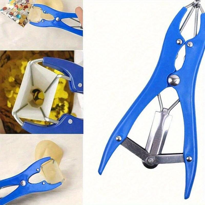 1PC Balloon Expander Pliers Balloon Stuffing Tool Blue Stainless Steel Balloon Stretcher Sequin Filling Pliers for Filling Balloon Sequins Petals